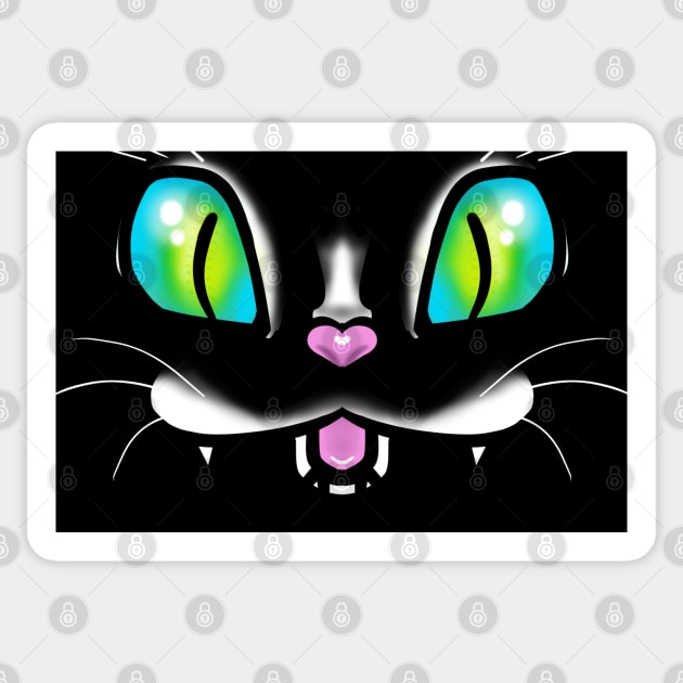 Kitty 1.0 Sticker by CherryCloudsDesigns